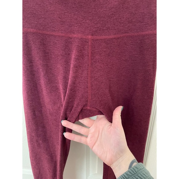 Beyond Yoga Caught In The Midi High Rise Space Dye Burgundy Legging Medium - Picture 5 of 7